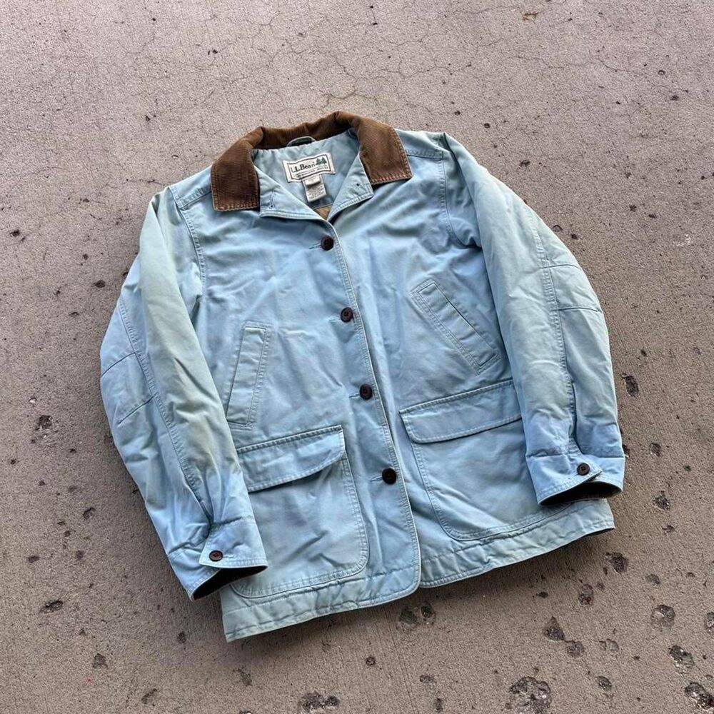 Vintage L.L. Bean Old Money Y2K Chore Jacket Blue/Teal